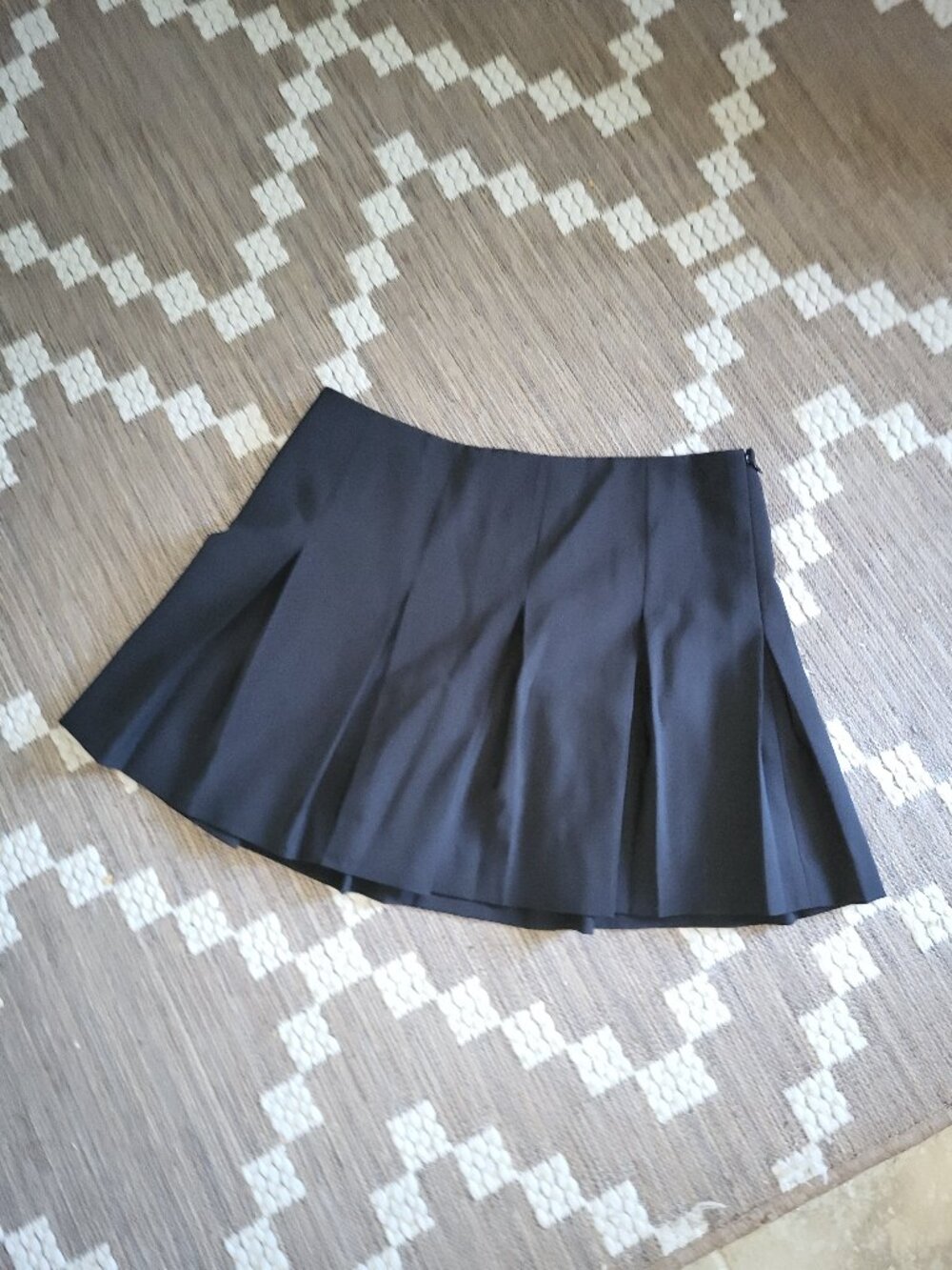 Express Black Pleated Mini Skirt Y2K Academia Preppy Chic Schoolgirl Size 6